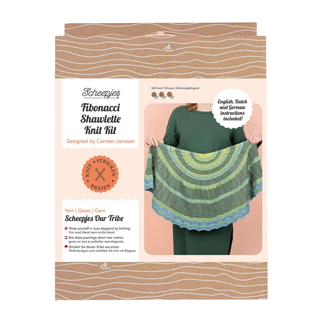 Scheepjes - Scheepjes Fibonacci Shawlette Knit Kit - 1 Set