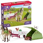 Schleich Horse Club - 23Pc Sarah's Camping Adventure Playset| 42533 | Horse Figurine, Equestrian Toy for Girls 5+, Realistic Horse Toy, Screen-Free Imaginative Pretend Play, Party Gifts