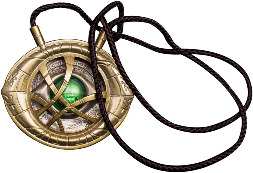 BLL Dr. Strange necklace with luminous, eye of Agamotto, all-metal pendant costume decor