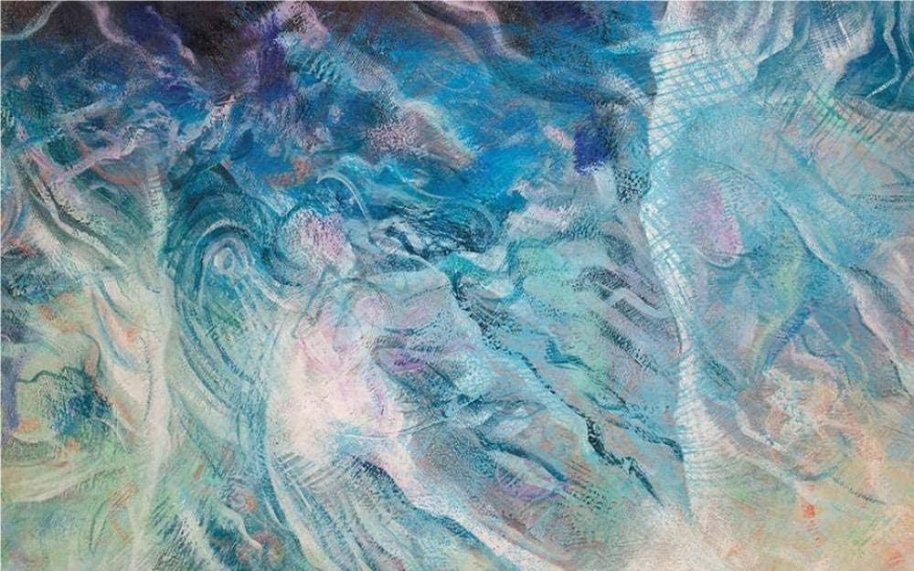 Papel tapiz 3D Mural azul océano abstracto pintura al óleo papel tapiz