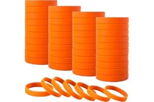 IDREAMBAND 100 pcs Rubber Bracelets Wristbands Colored Blank Bracelets Silicone Wristbands for Men Women Teen