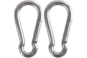 Cozihom 3.5" Heavy Duty Carabiners 700LB Weight Capacity, Spring Action Snap Hook Attachment, Anti-Rust for Hammocks, Swing Chairs, Gym Equipment, Camping Pack of 2