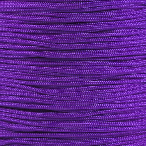 PARACORD PLANET 10, 25, 50, and 100 Foot Hanks of 425 Paracord (3mm) - Made of 100% Nylon for Tactical, Crafting, Survival, General Use, and Much More (Bright Purple, 100 Feet) — image 1