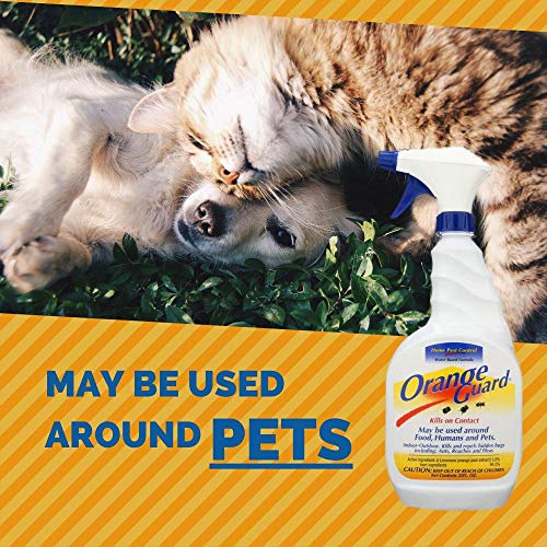 ORANGE GUARD Home Pest Control Spray Kills and Repels Ants, Roaches