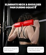 DMoose Fitness Barbell Pad Non-Slip EVA Foam Squat Pad with Safety Straps view 4