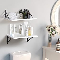 Tectocker-DOU 2 Pc Deep Floating Shelves ; 12 Inch