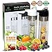 Water Bottle with Fruit Infuser, Bonus 2For1 :: Bottom Infusers :: Flip-Top Lids :: Strong Lightweight Tritan Plastic :: Portable Slim Design :: BPA Free :: Superior Lifetime Peace-of-Mind (24oz x 2)