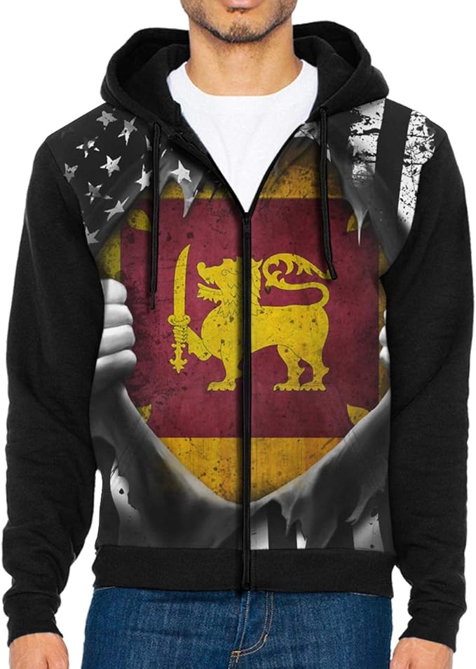 Ruin Sri Lankan American Flag Unisex 3D Print Pullover
