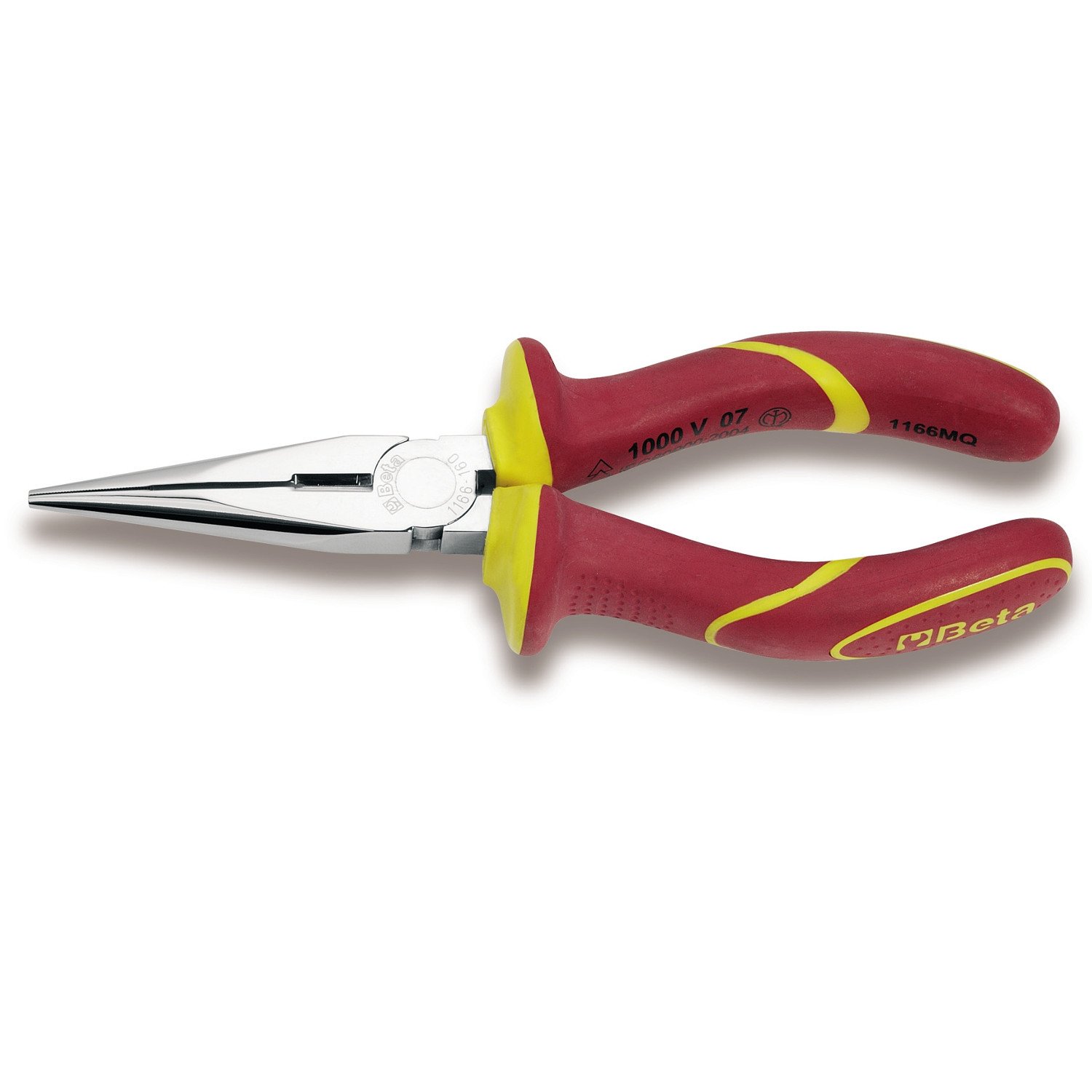 Beta 11660100 Model 1166 Mq200 Needle Nose Pliers, 1000V Vde, 200mm Extra Long