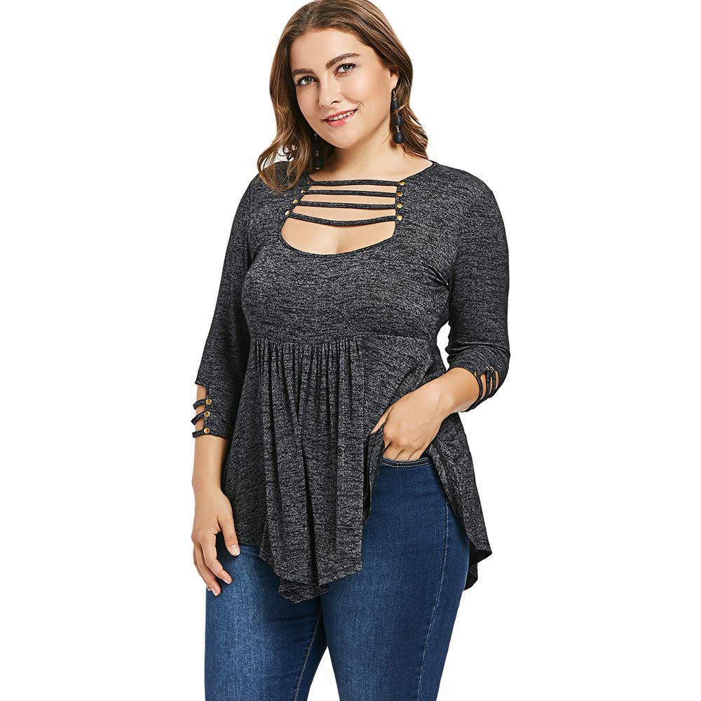 Which Is The Best Plus Size Ladder Ripped Tshirt