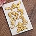Mini Curlicues Scroll Lace Fondant Silicone Mold Cake Decorating Tools Cupcake Chocolate Gumpaste Clay Candy Molds (Style 1)-Small