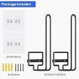 TJ.MOREE Hat Rack Baseball Caps Adhesive 2 Pack Wall Mount Organizer Holder 20 view 4
