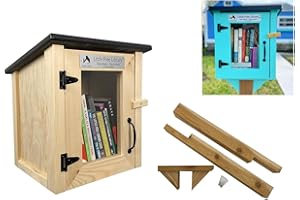 LITTLE FREE LIBRARY® Complete Bundle with Mini Library and Mounting Post Kit, Includes Official Registration ($50 Value) Made
