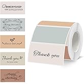 Starboling 2x1 Thermal Labels,Address Barcode Self-Adhesive Thermal Printer Stickers for Logo Design,Name/Price Tag,Address(Beige Gradient)