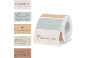 Starboling 2x1 Thermal Labels,Address Barcode Self-Adhesive Thermal Printer Stickers for Logo Design,Name/Price Tag,Address（Beige Gradient）