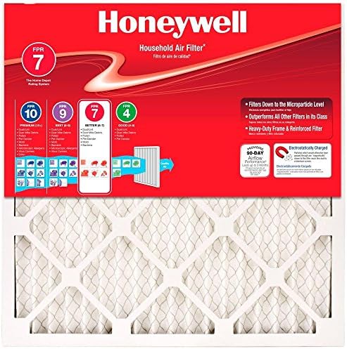 Honeywel 16 in. x 16 in. x 1 in. Allergen Plus Pleated FPR 7 Air Filters (4-Pack)