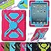 NEW Shockproof Dirt Snow Sand Proof Extreme Army Military Heavy Duty Cover Case Kickstand for Apple iPad Mini 1/2/3 mini 3 2 1 @XYG (2-pink/blue)