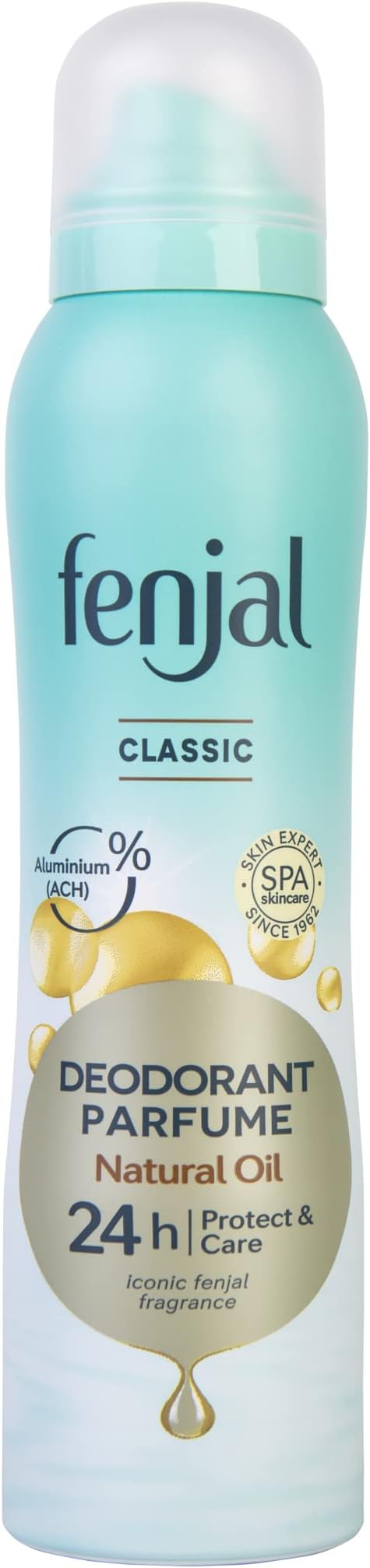 Fenjal Classic Luxury Perfume Deodorant Spray 150ml Gentle Skin Protection