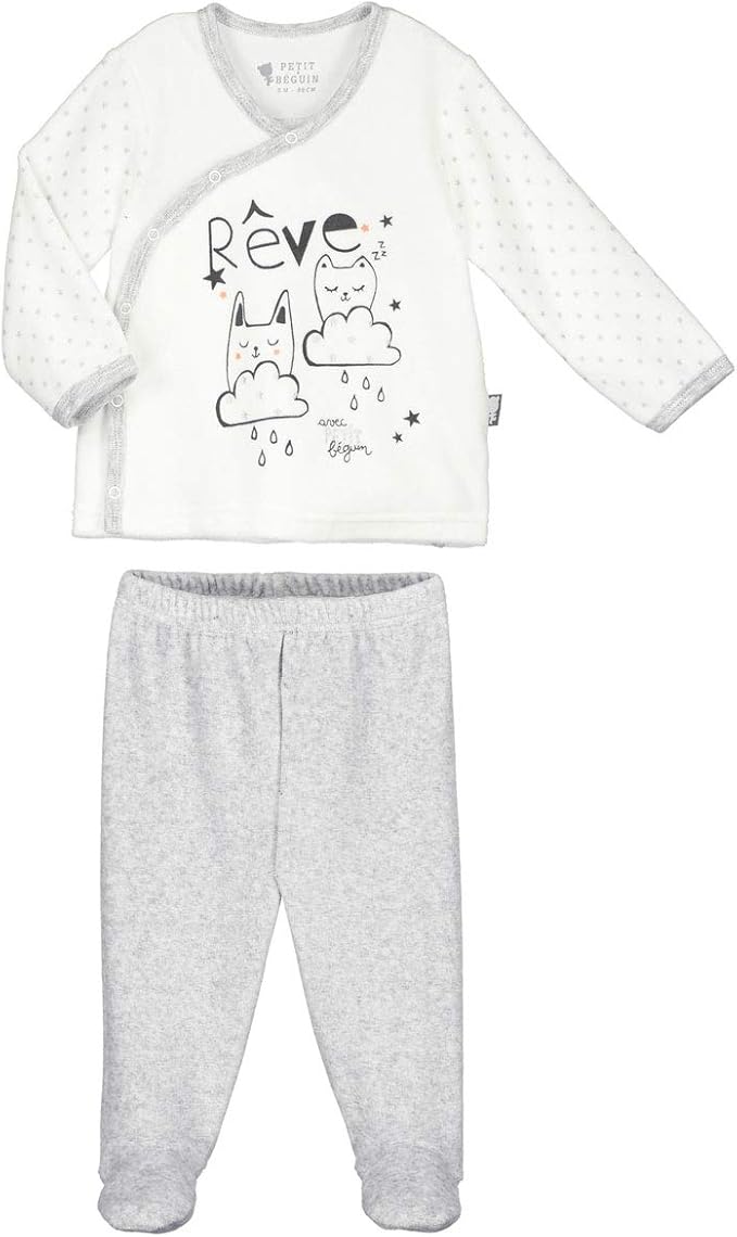pijama bebe terciopelo cremallera