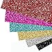 6 Sheets Approx.10 X 10 inches Glitter Heat Transfer Vinyl, Assorted Colors