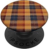 Autumn Themed Fall Plaid PopSockets Adhesive PopGrip