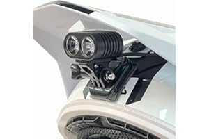 Dango Design | Helmet LED Light Set | 2,100 Lumens | Long-Lasting Rechargeable Batteries | Quick Attach | Three Output Power Settings | 3 Hours in High Power Mode