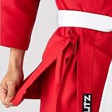 Blitz Red Student Karate Gi 0/130cm Poly Cotton Belt Included view 8