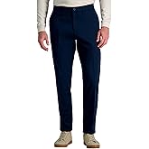 Haggar Mens Haggar Men's Wrinkle Free Performance Khaki Slim Fit Flat Front Pant