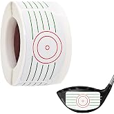 Youven Golf Impact Tape Labels 250PCS/Roll for Irons &amp; Woods | Golf Club Face Impact Stickers for Swing Analysis, Golf Strike Tape Training Aid, Golf Club Impact Tape with Shot Feedback