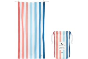 Dock & Bay Beach Towel - Quick Dry, Sand Free - Compact, Lightweight - 100% Recycled - Includes Bag - Summer - Sand to Sea, Extra Large (200x90cm, 78x35)