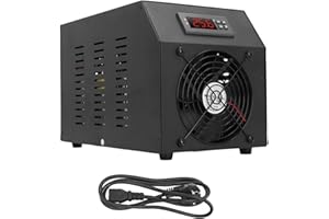 1/4 16 Gal Fish Tank Chiller Hydroponic Water Cooler with R134A Refrigerant Pure Copper Evaporator Easy to Operate for Home a