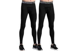Geanrastn Boys Leggings Quick Dry Youth Compression Pants Tights Athletic Pants Sports for Kids