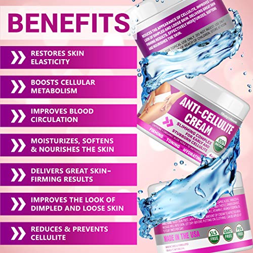 Cellulite Cream for 100 Complete Cellulite Removal Made In USA Hot Cream with Caffeine