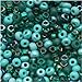 Jablonex Czech Glass Seed Beads Size 6/0 (1 Ounce) (Turquoise Fetish, 6/0)