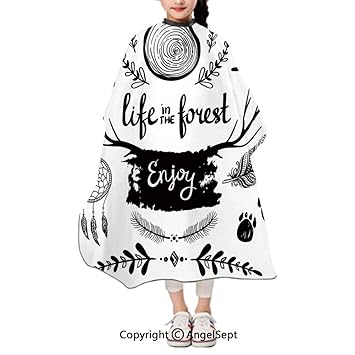 Amazon Com Unisex Kids Haircut Salon Cape Apron Life In The