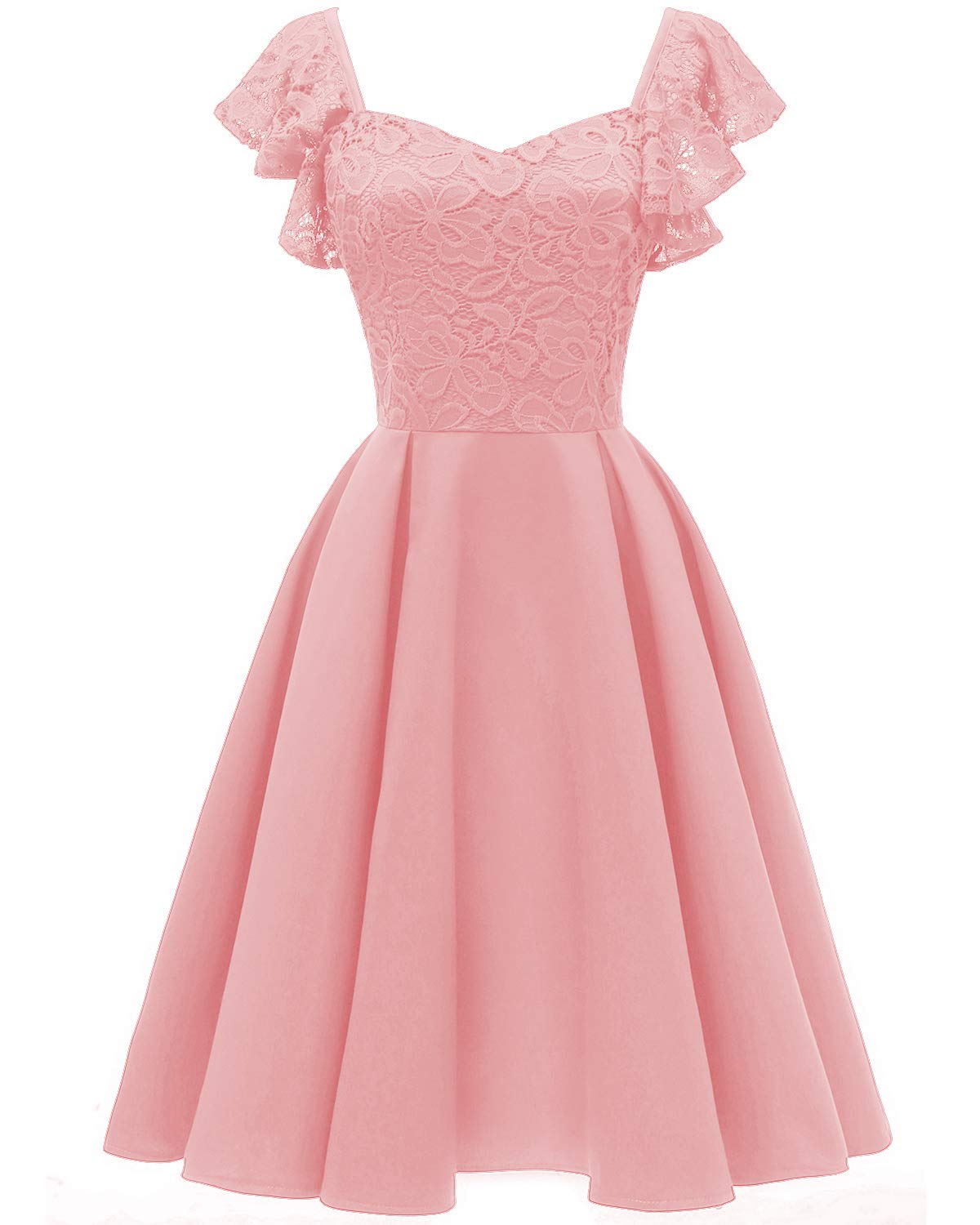 ANCHOVY Women Cocktail Swing Dress Elegant Retro Bridesmaid Dress with