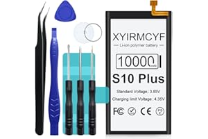 XYIRMCYF Galaxy S10 Plus Battery (2024 New Upgrade), 10000mAh High Capacity Battery for Galaxy S10+ Plus SM-G975U with Repair Kits