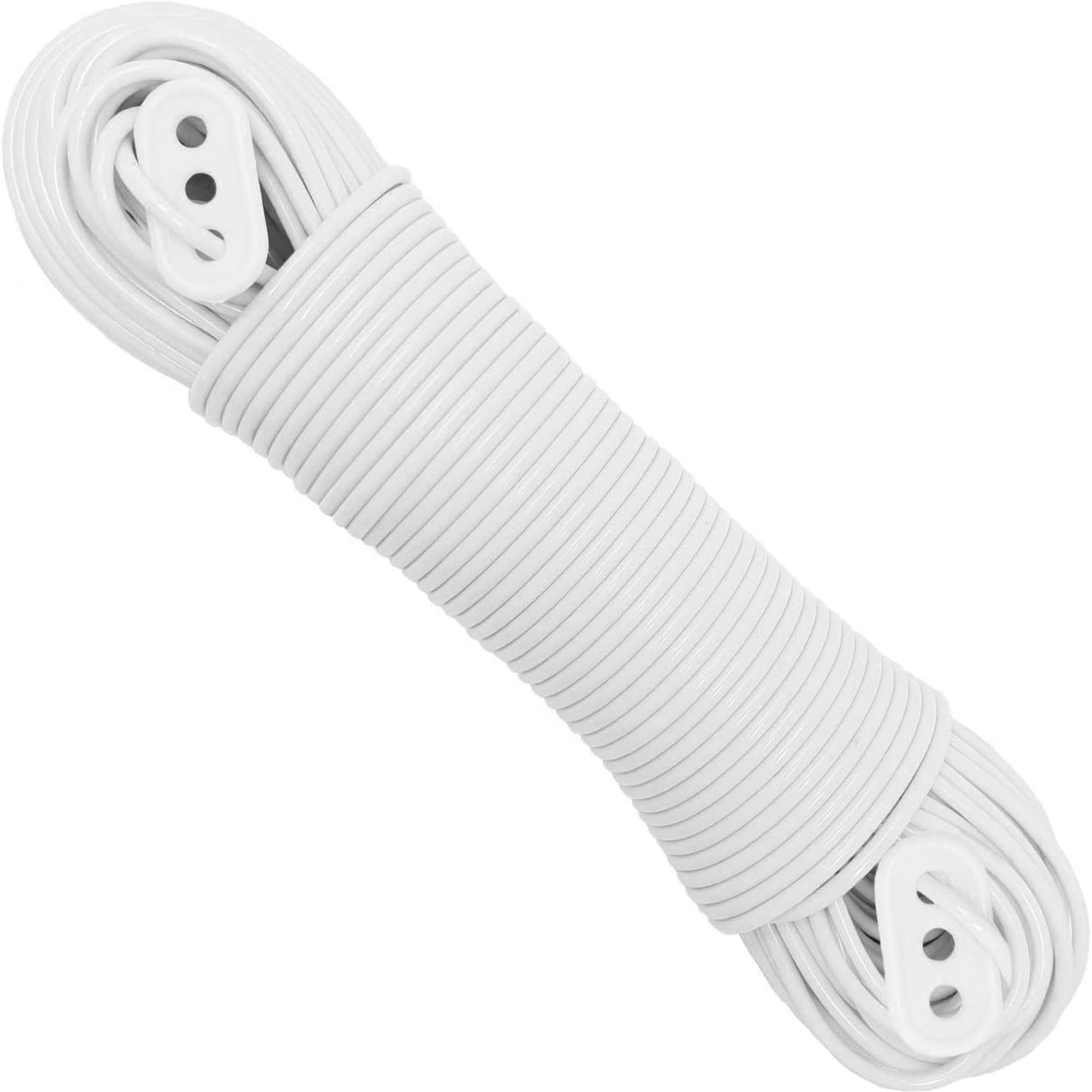 “The Strongest” Steel Washing Line by Smith‘s® (White, Size 50m/164ft) | Super Strong, Lifelong, Heavy-Duty Outdoor & Indoor Clothesline | Rot, Mould & Weather Resistant | Lifelong Guarantee!