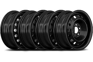 Tectonic Krypton Steel Wheels | Black ArcticArmor Shield Coat Steel Rim 17X7 5X127/+40mm Offset 71.5mm Hub Bore | (Set of 4)