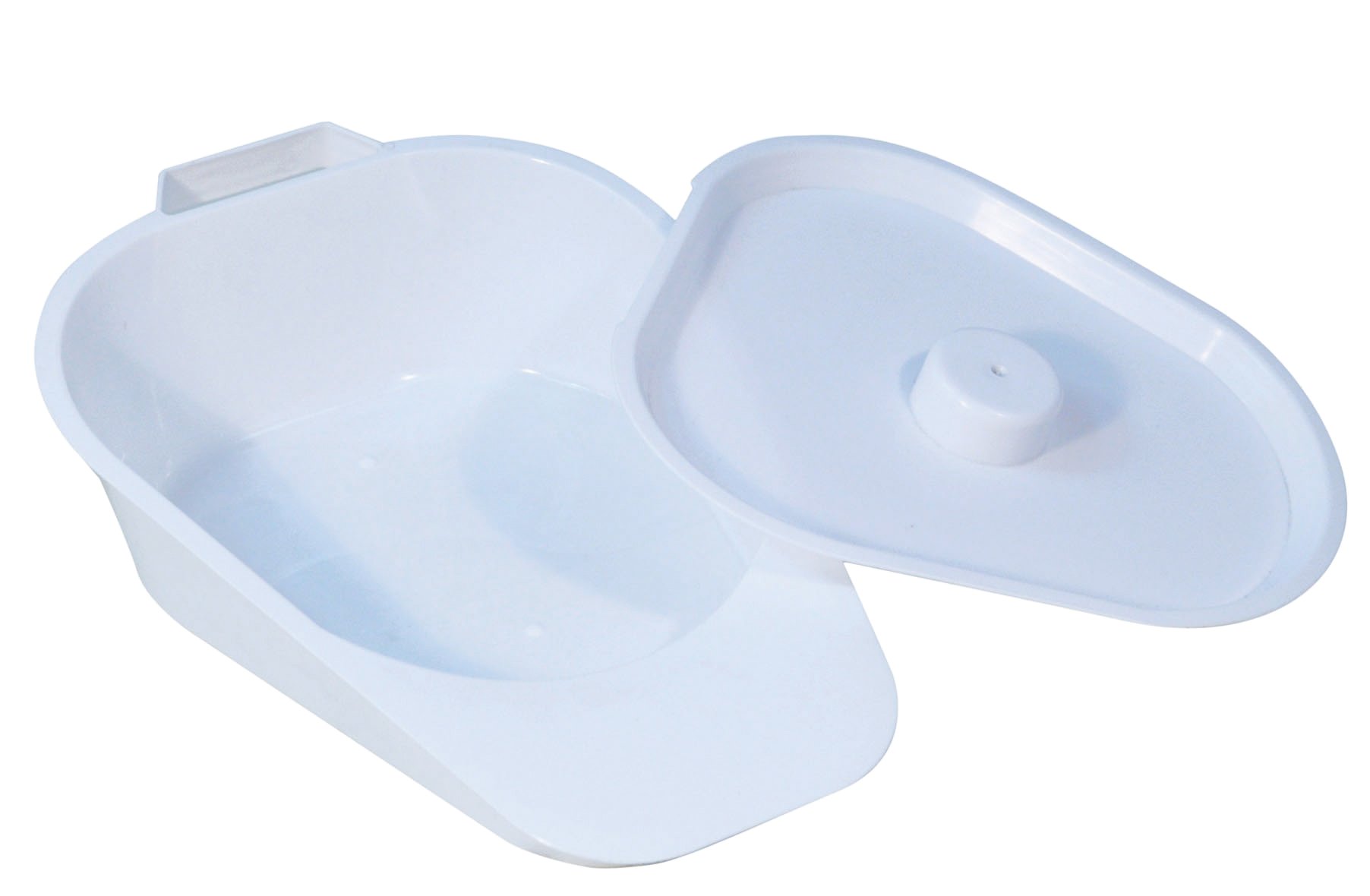 Aidapt Easy to use Slipper Bed Pan with Lid and Integrated Handle Suitable for Both Men and Women