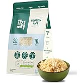 iTz noT JUST Protein Rice 500g | High Protein with Plant High Fiber | Vegan, Gluten-Free, Low Fat, Non-GMO, Preservative Free | Instant Healthy Rice | Ready in 5 Minutes | No Boil Needed | Ideal for Diet &amp; Fitness