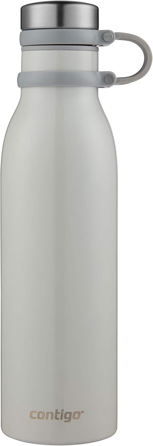 Contigo Couture Vacuum-Insulated Stainless Steel Water Bottle, 20 oz, Metallic Oyster