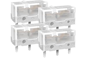 RunJRX 4Pcs Kailh Sword GM X Mouse Micro Switches, White Mouse Switches for Gaming Mouse,100 Million Click