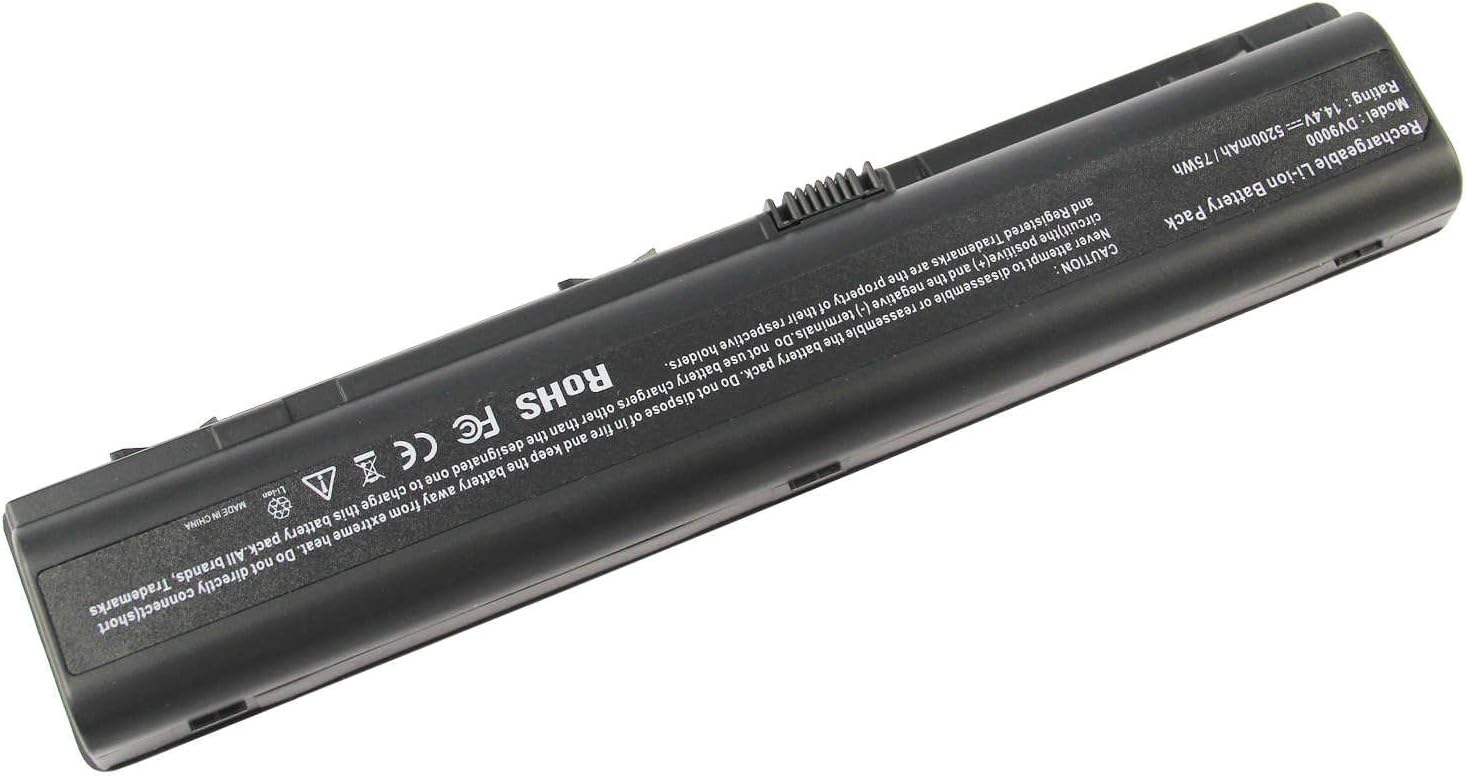 ARyee 5200mAh 14.8V DV9000 Battery Laptop Battery for HP Pavilion DV9000t DV9000z DV9005us DV9008nr DV9010us DV9013cl DV9030us DV9033cl DV9035nr DV9040us DV9060us DV9074cl - Image 4