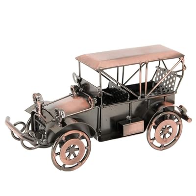 HongTeng Bronze Old Vingtage Car Toys Vechile Collectable Model Cars Gifts