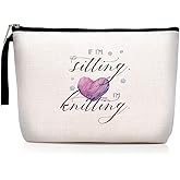 Knitting Bag, Funny Gifts for Crocheting Gifts Christmas Birthday Gifts Humorous Novelty Present for Knitting and Crochet Beginner Crochet Lovers Crochet Makeup Bag