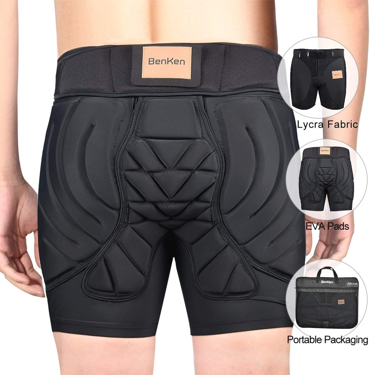 BenKen Hip Protective Padded Short Pants: Clothing