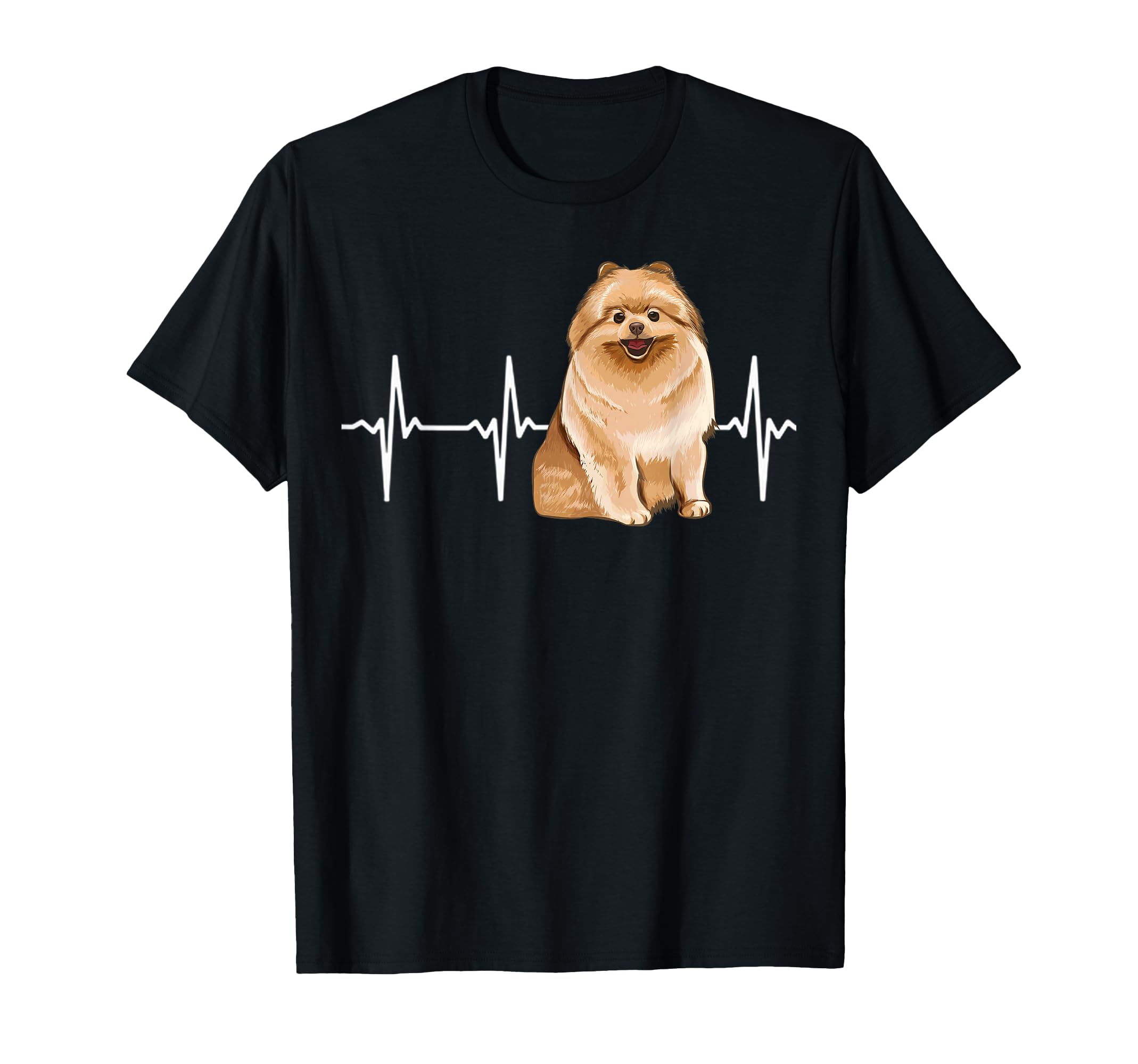 Pomeranian Heartbeat Dog Lover T-Shirt