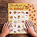 Fancy Land Thanksgiving Bingo Game 24 Players for Kids Holiday Party Craft Supplies