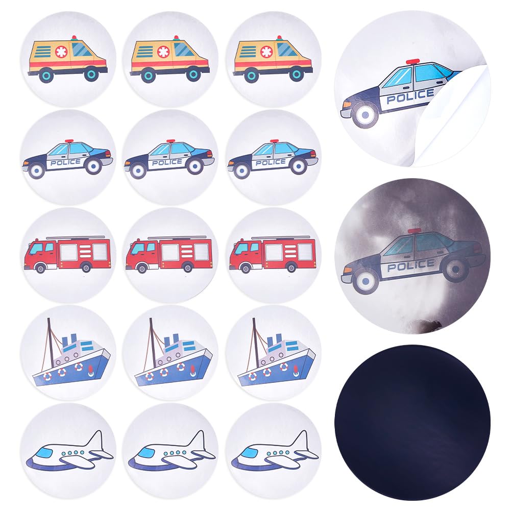 CRASPIRE 25Pcs Potty Training Seat Magic Sticker Car Vehicle Potty Targets Toilet Color Changing Sticker Round PVC Reusable for Kid Baby Pee Training